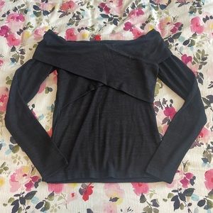 Abercrombie and Fitch off-the-shoulder long-sleeve